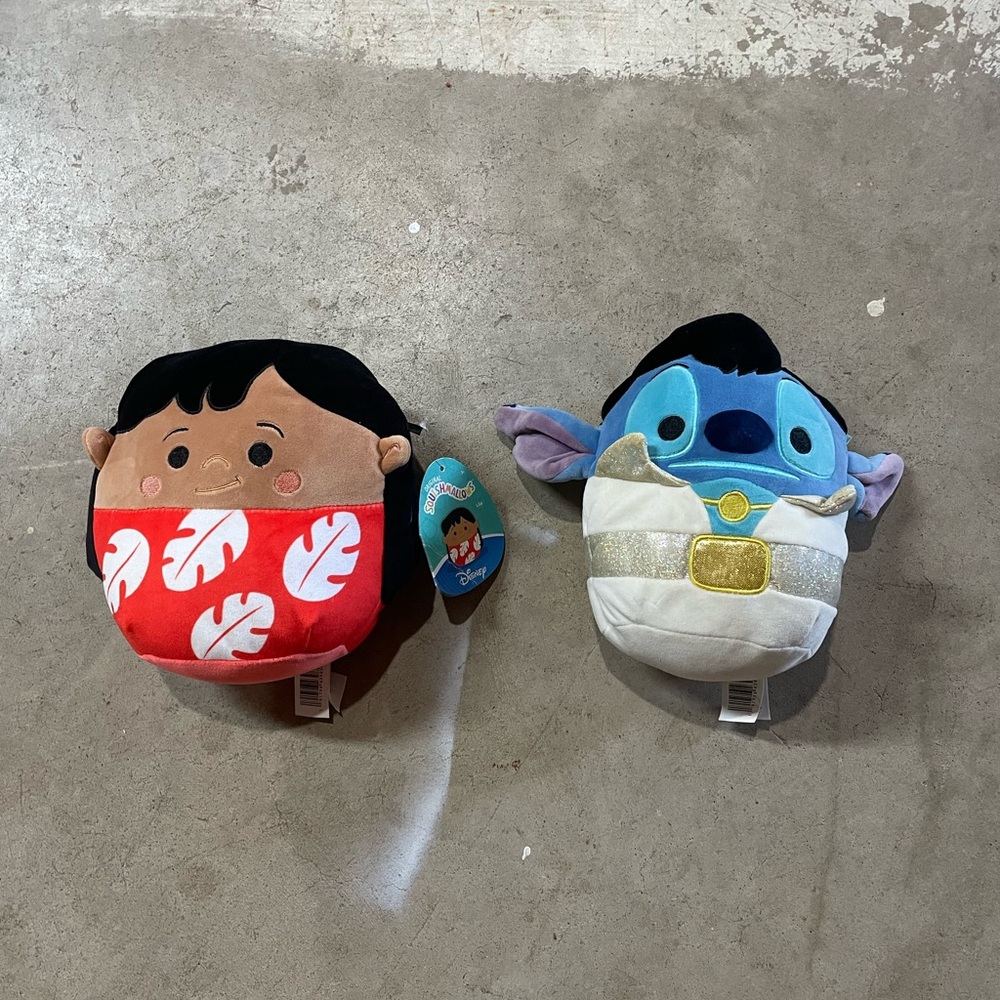 Disney Lilo Plush with Red and White Dress & Elvis Stitch